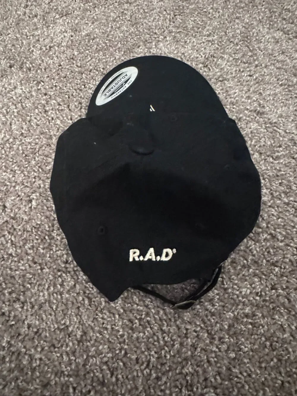 R.A.D Global Black Adjustable Dad Hat Embroidered Logo Cap - Picture 2 of 2